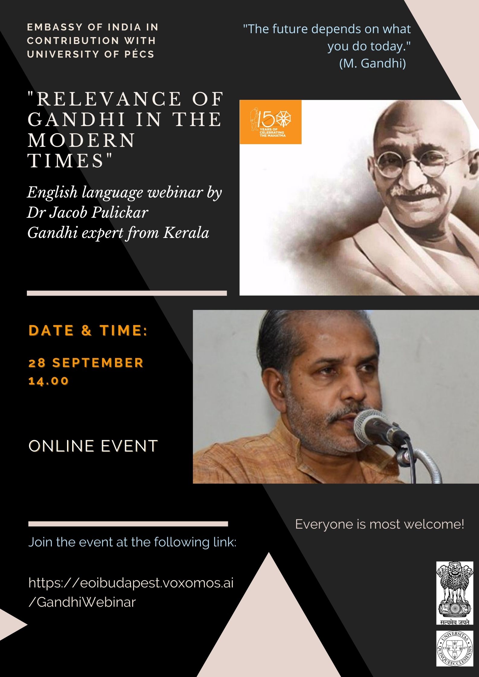 Gandhi Jayanti I Online webinar I University of Pécs